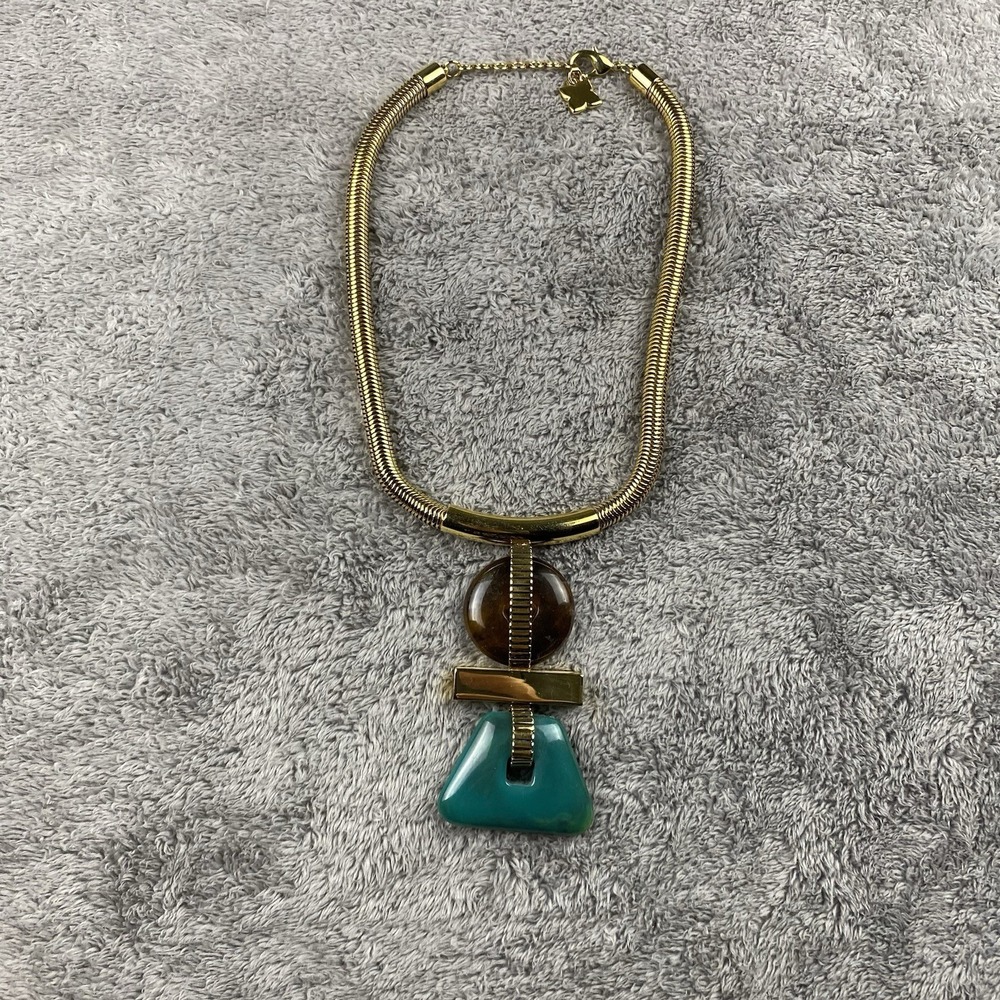 Trina Turk Green Statement Necklace 16‎ Inches